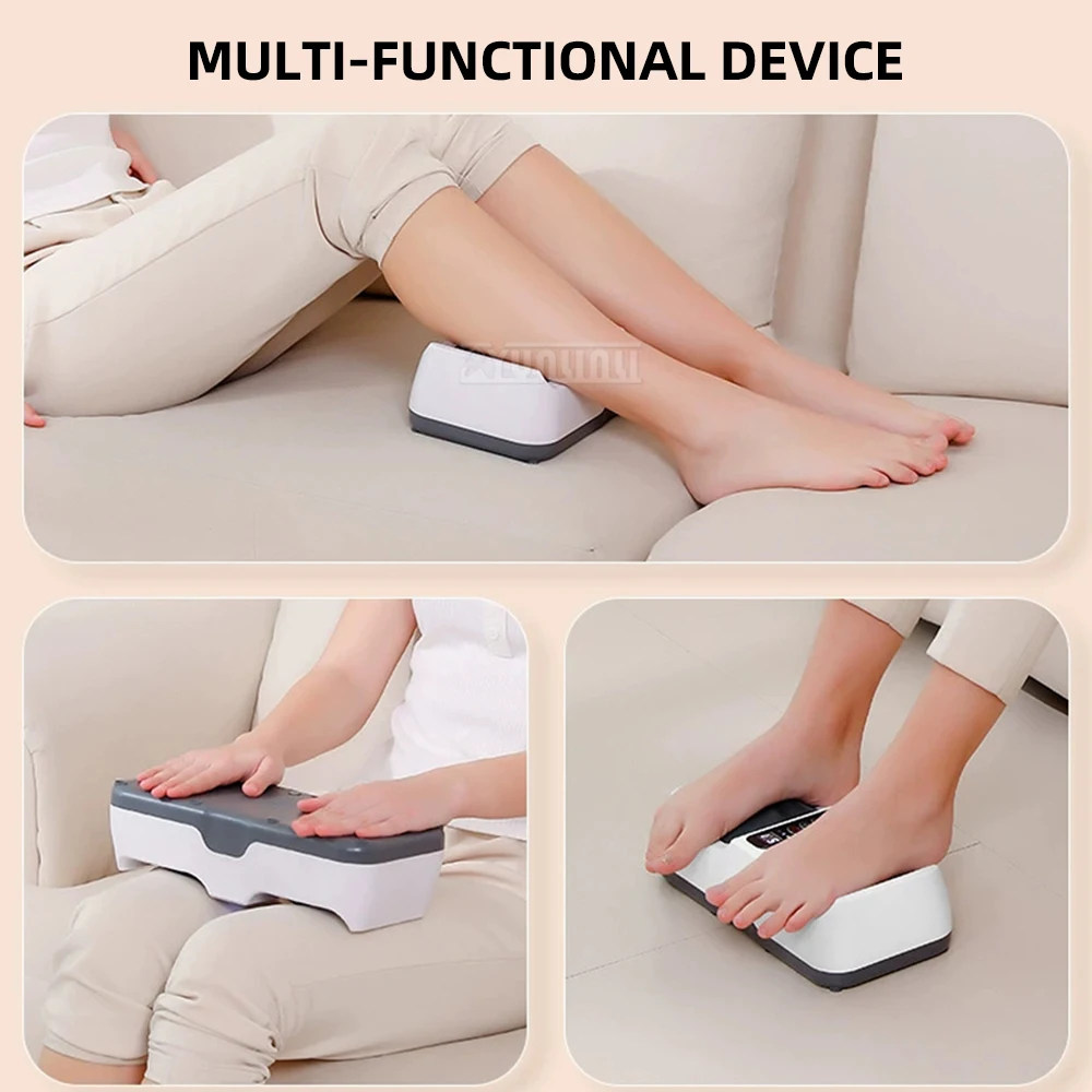 

USB Rechargeable Dual-Purpose Foot Massager with Pulse And Reflexology Roller for Relaxing Foot Care