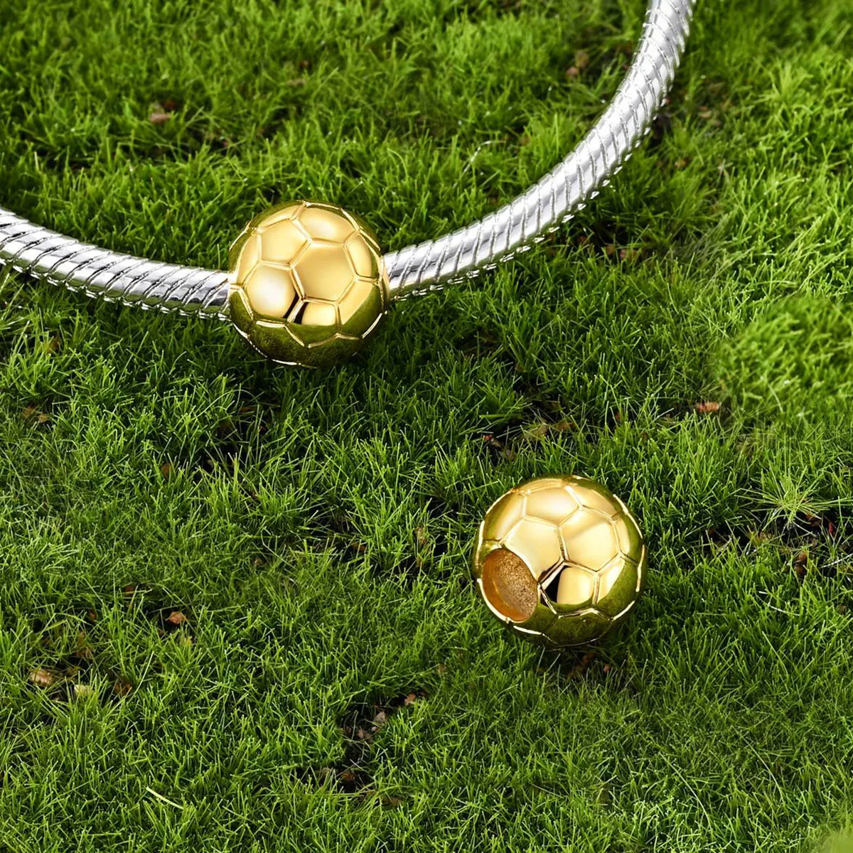 925 Sterling Silver Charms Beads Football Basketball Sport Ball Games Pendant Fit Bracelet Diy Woman Jewelry Gift view 6