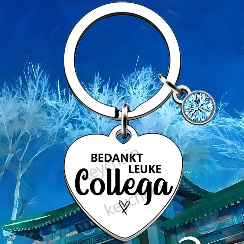 Dutch heart Colleague Gift keychain keyring Coworker Leaving Gifts Thank You Nurse Boss Mentor Teacher Retirement Gift