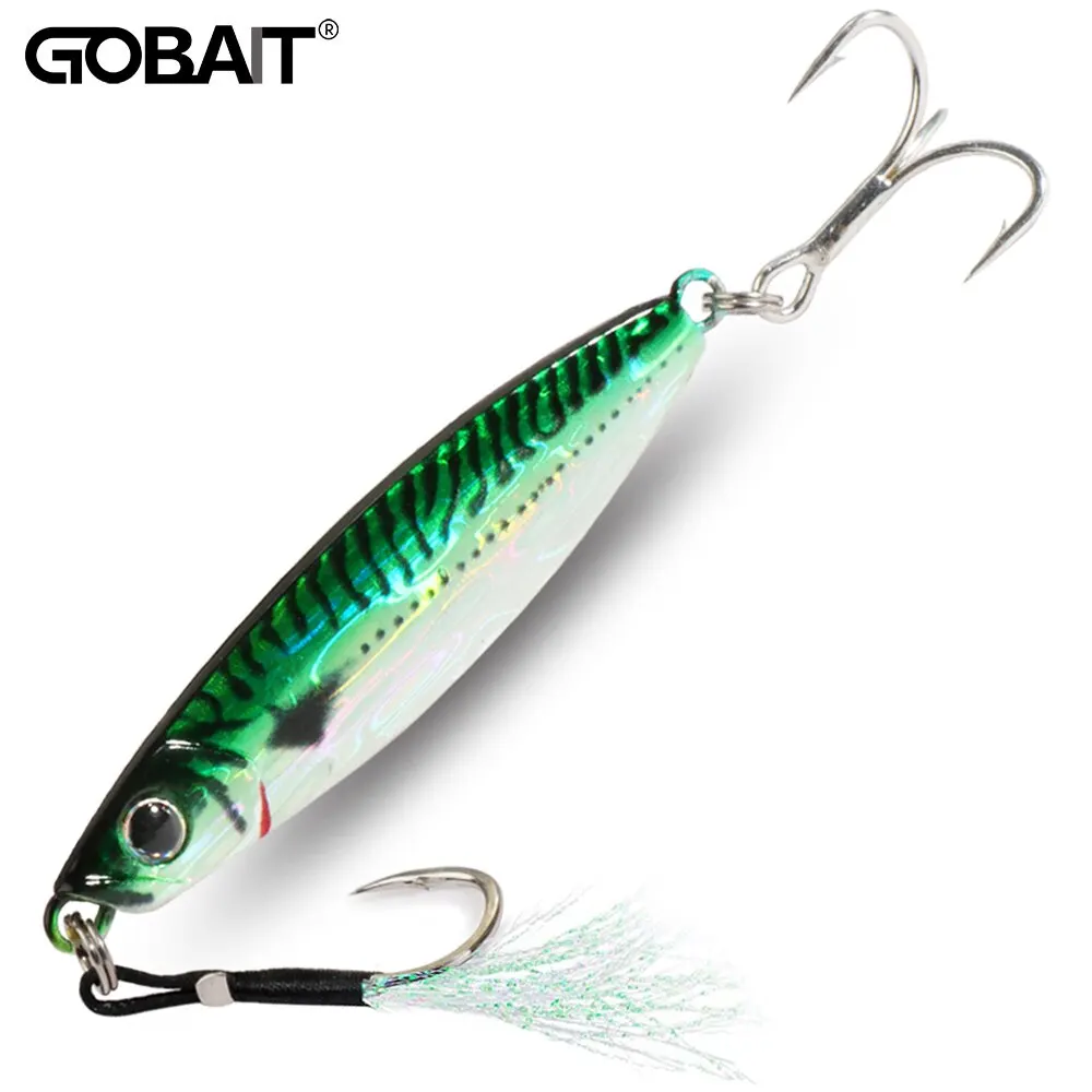 Metal Jig Fishing Lure 10g 20g Cast Hook Swimbait 3D Laser Wobbler Pike Spoon Carp Spinner Sea Tackle Kit Pesca Artificial Bait