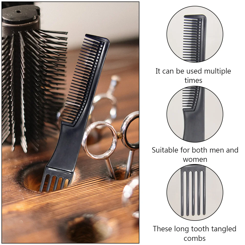 10 Pcs Five-Fork Hairdressing Comb Pick American Styling African Combs Lift Picks Smooth Practical Beard Massage