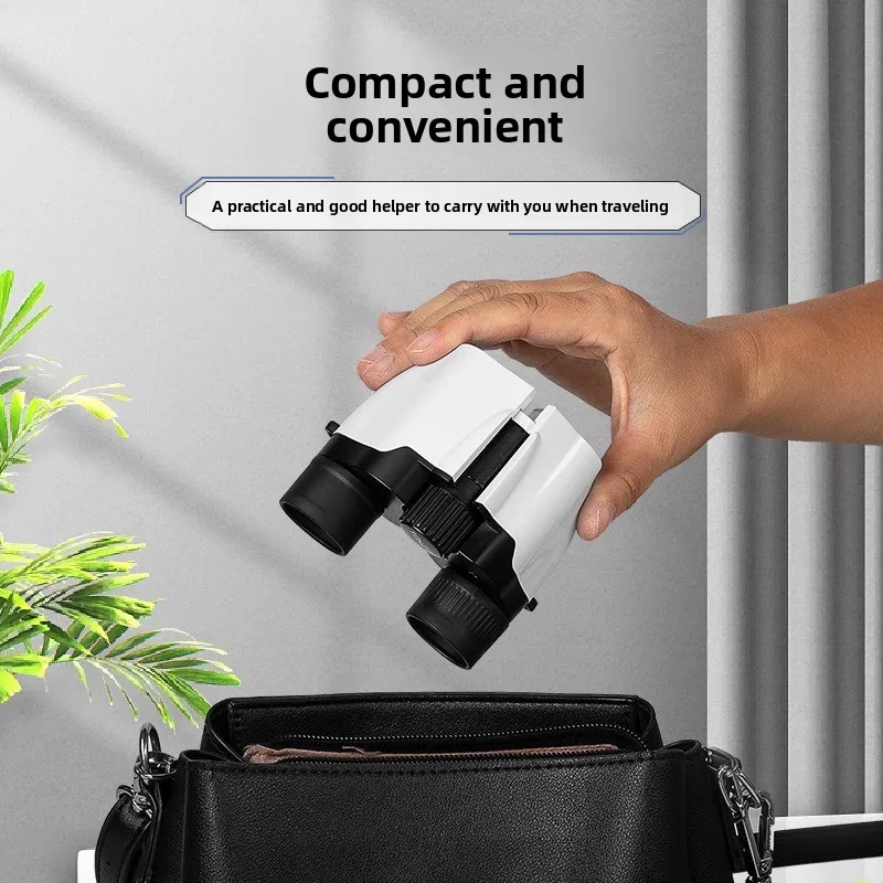 

10x22 binoculars high-definition low light night vision FMC multi-layer coated objective lens portable hunting telescope