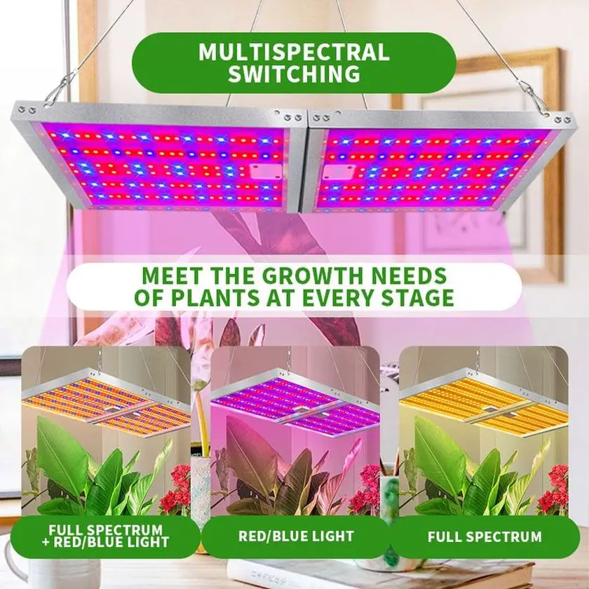 Hot Sale High Effective Dimming 200W Aluminum Indoor Panel Grow Lamp Led Plant Light Full Spectrum Bloom Fast Delivery