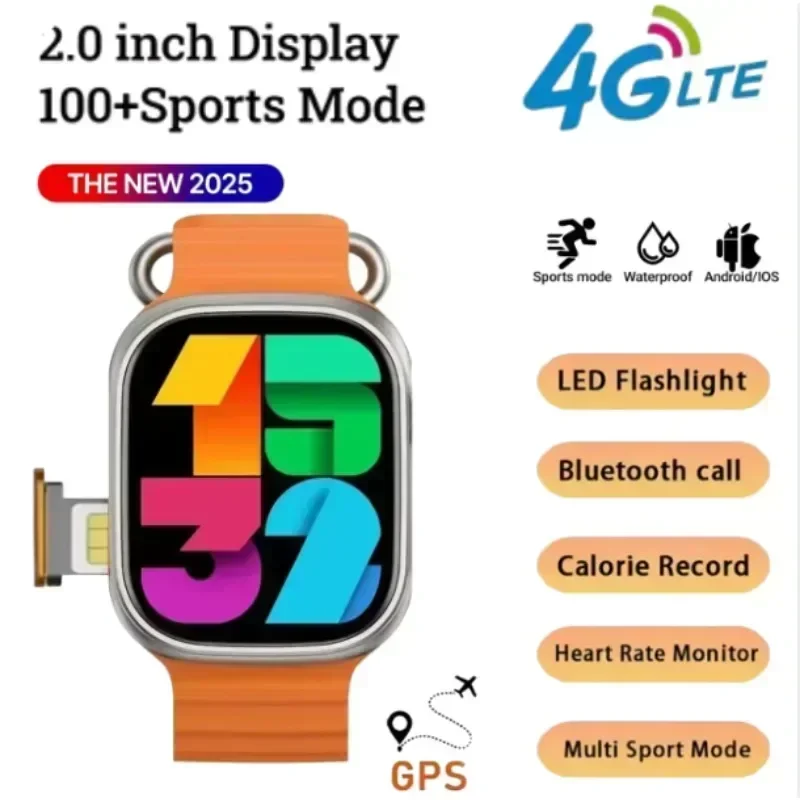 

Android Smartwatch B31 5G Сетевая SIM-карта 2,2 дюйма Amoled GPS WIFI Global Call Смарт-часы для мужчин Ultra 4g SIM-карта