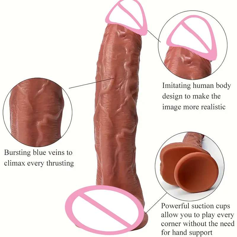 Huge Thick Realistic Dildo Big Penis Double Penetration Anal Plug Vagina Masturbator Fake Dick Adult Sex Toy for Women Sexuales