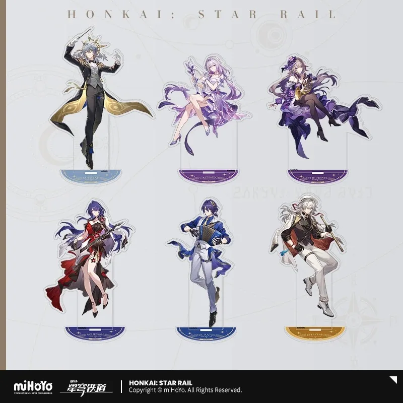 

miHoYo Official Honkai Star Rail Scuttlebutt LIVE Series Acrylic LiPai JingYuan Robin Dr. Ratio YinZhi SunDay Cosplay Anime Gift