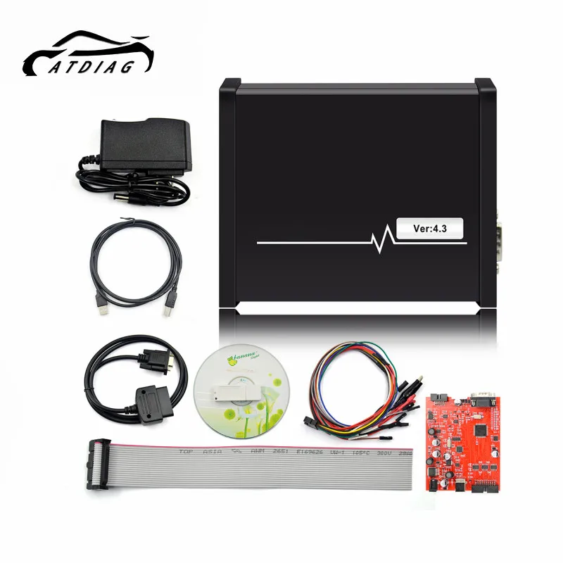 2024 Newly Serial Suite Piasini Engineering V4.3 Black PCB  universal Car Programmer (JTAG-BDM-K-line-L-line-RS232-CAN-BUS)