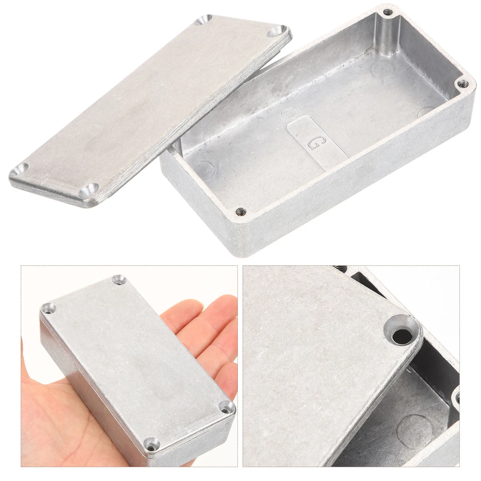 

Metal Guitar Pedal Enclosure Aluminum Effect Box Durable Stomp Box Replacement for Guitar Effects Diecasting Stomp Case