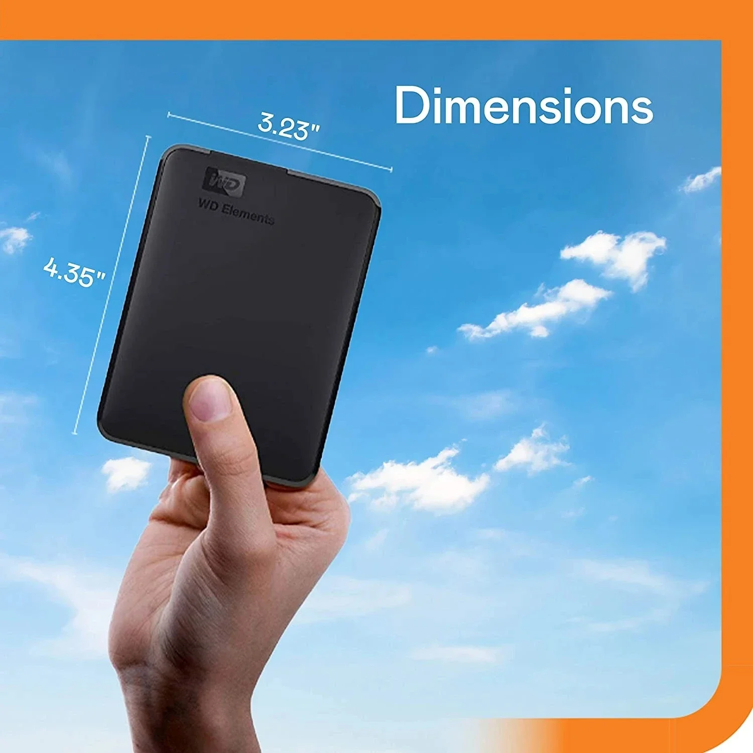 Western Digital WD Elements 2T 1T External Hard Drive 2.5" USB 3.0 Portable External HDD Hard Disk For Desktop PC Laptop