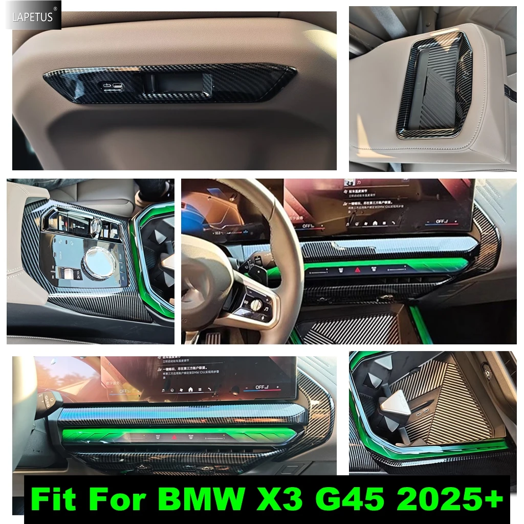 

Gear Shift Panel/ Water Cup / Dashboard Central Control Panel / Seat USB Frame Cover Trim Accessories For BMW X3 G45 2025 2026