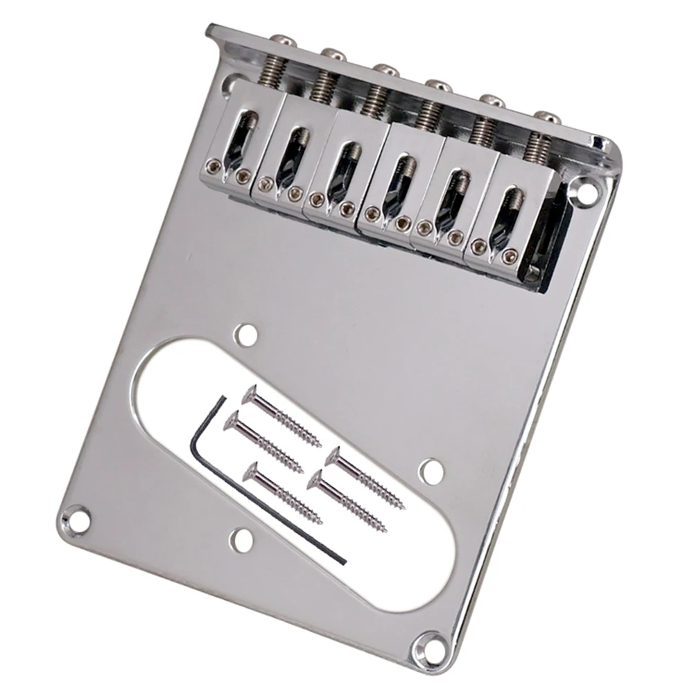 1 Set 6 Saddle Guitar Bridge for Telecaster Tele TL Electric Guitar Replacement Adjustable Parts Musical Instruments Parts view 4