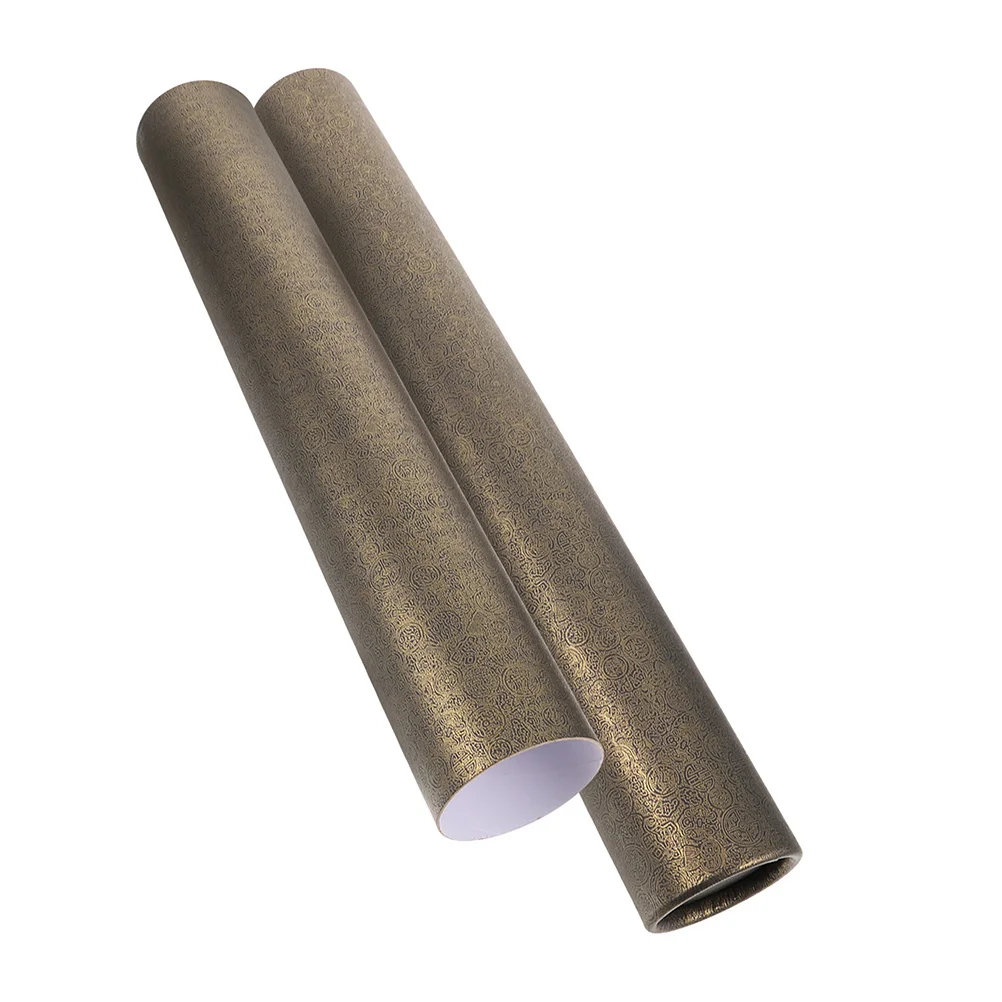 أنبوب بريد قابل للتعديل للتمديد حاوية تخزين الملصقات للأعمال الفنية مخططات خرائط وثائق غطاء آمن ورق الكرافت #1