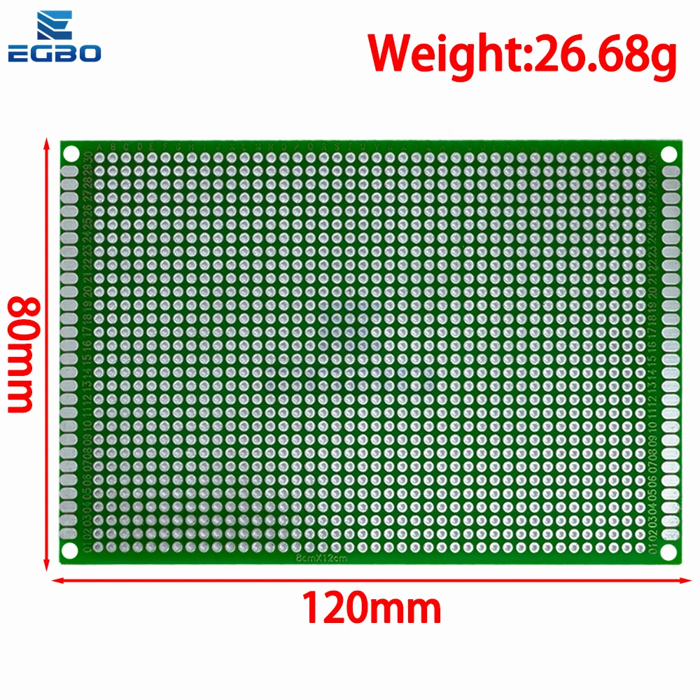2*8 3*7 4*6 5*7 6*8 8*12 9*15 نموذج مزدوج الجانب لتقوم بها بنفسك دائرة مطبوعة عالمية لوحة دارات مطبوعة بروتوبوارد طلاء لحام