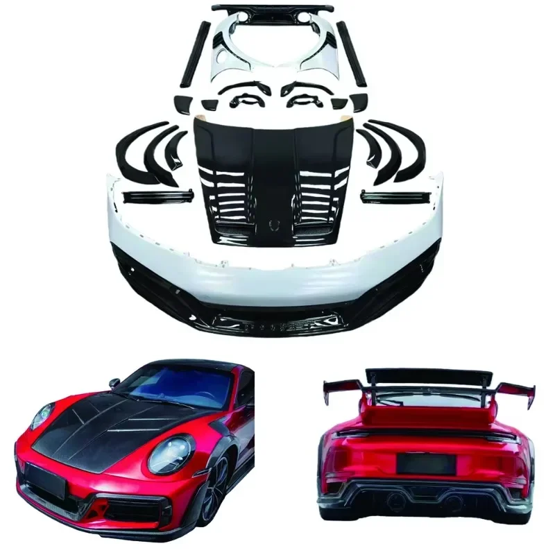 

For 992 Top-Tier Modification - TECHART GTstreet R Style Aerodynamic Body Kit