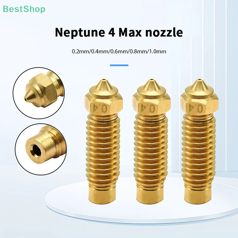 ★ ★ ★ 3D-Druckerzubehör Elegoo Düse Messing Hartstahldüse 0,2–1,0 mm für Neptune 4 Plus Max