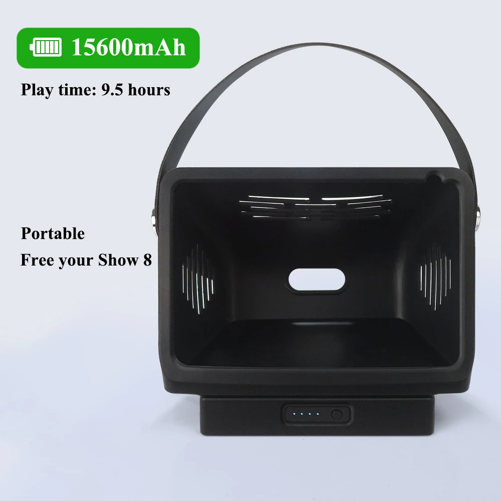 Base de batterie aste portable, étui en silicone souple, support de batterie, Echo Show 8, 1ère et 2ème Isabel, expédition rapide, 15600mAh