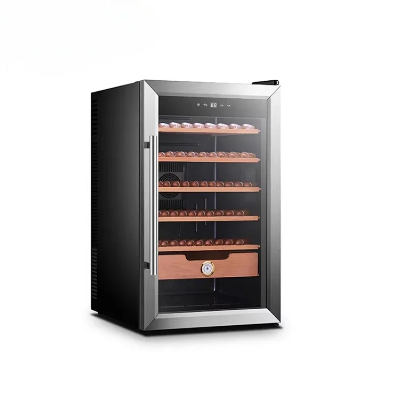 BCC-70 Luxury Metal Design Cigar Cabinet Led Light Humidor For Dubai