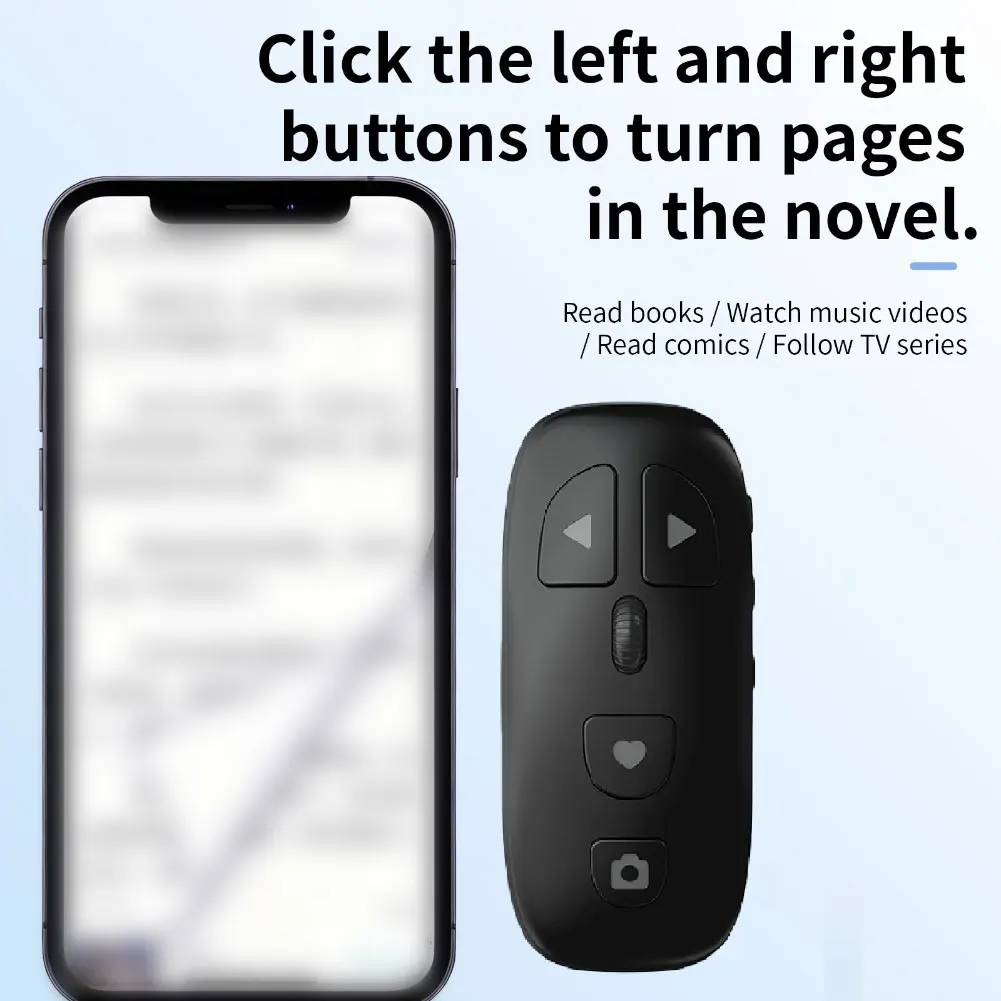 Live Broadcasts Remote Control Multi Functional Silent Roller Remote Control With Zoom & Shutter Video E-book Page Flipping