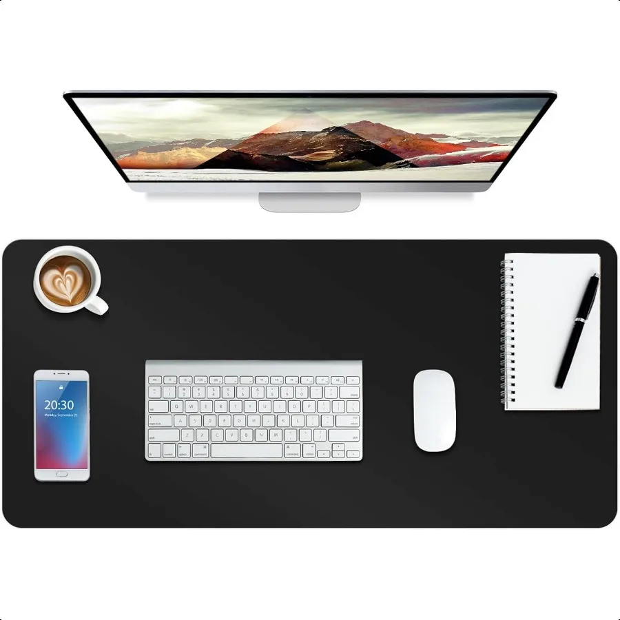 

Leather Desk Pad ProtectorNonSlip Mouse Pad Laptop Desk Pad Office Mouse Mat Waterproof Leather Desk Bl Desk Writing Pad for Of