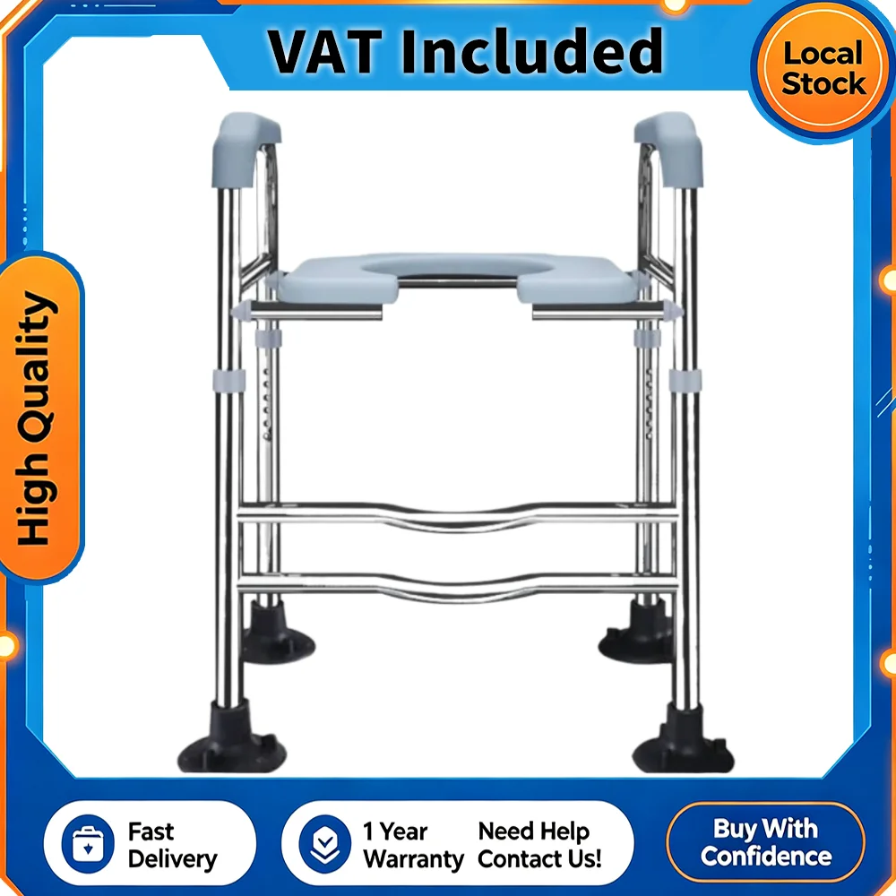 Soporte Plegable para Inodoro, Barra de Apoyo Resistente para Baño