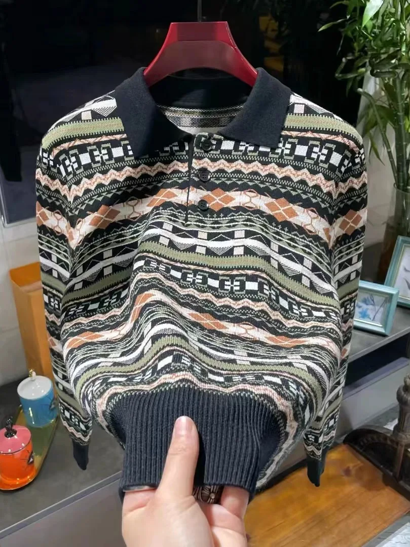 

High Quali Faionable Men's Cisas een Knitted Sweater Winter Season New Arrival Sli And Haome Design