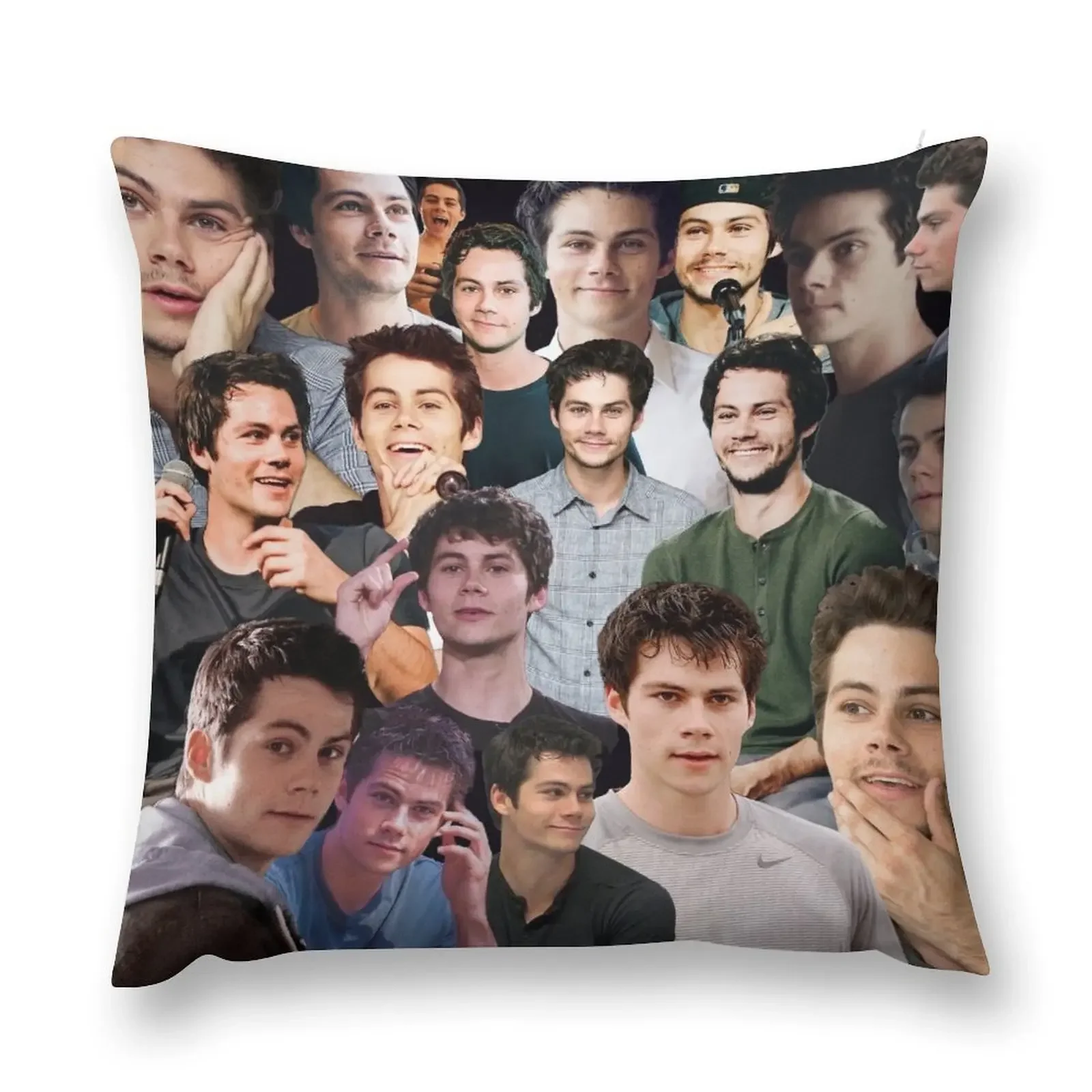 Dylan O’Brien Collage Throw Pillow Decorative Pillow Covers For Sofa Decorative Cover For Living Room Couch Cushions pillow