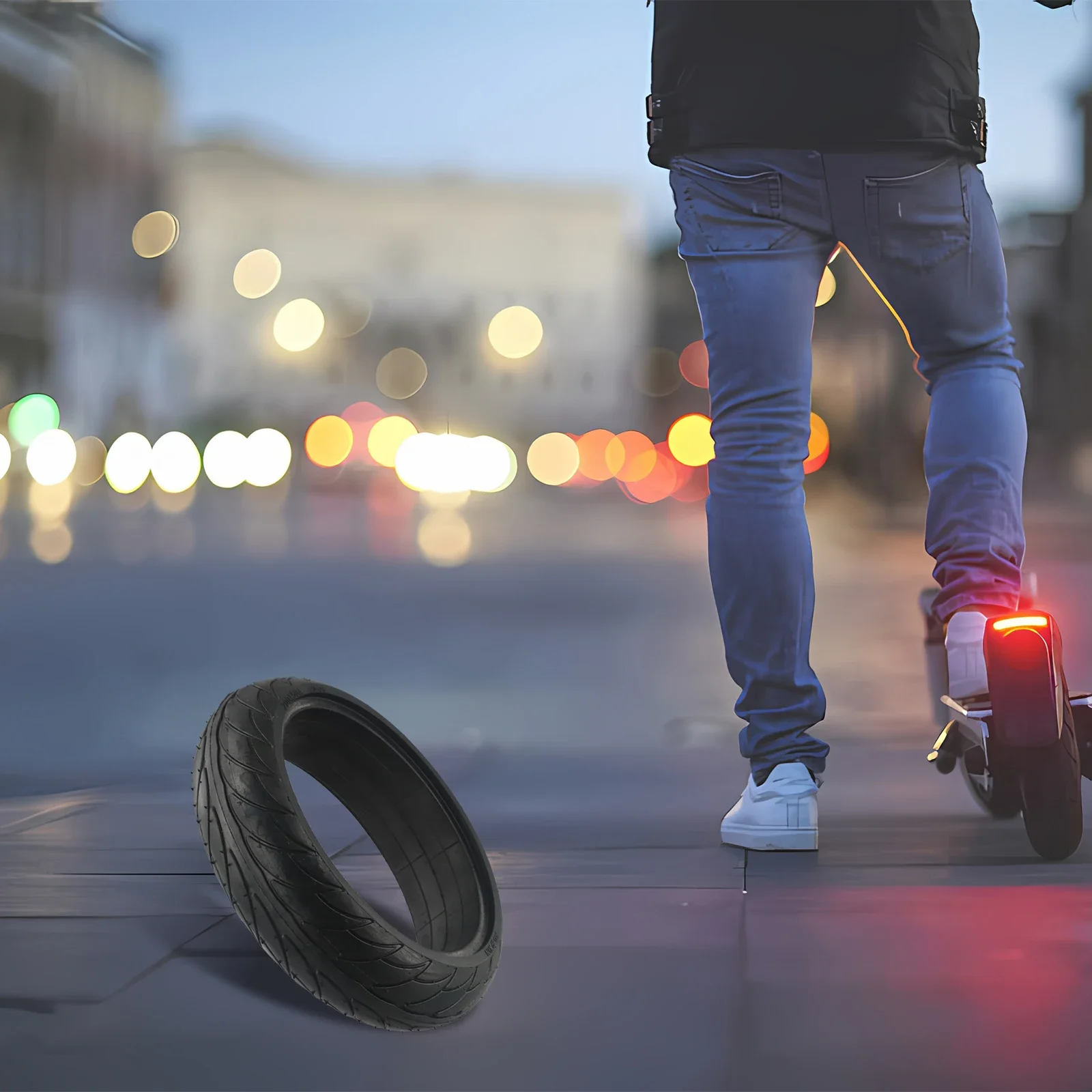 

8 Inch 8x2.125 Electric Scooter Solid Tires For Ninebot ES1 ES2 ES4 E-scooter Non Inflatable Explosion-proof Tires Scooter Parts