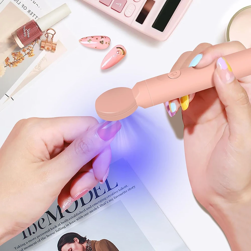 Lulaa-ミニUV LEDランプ,ハンドネイルドライヤー,ジェルグルー硬化,充電式懐中電灯,アート機器ツール
