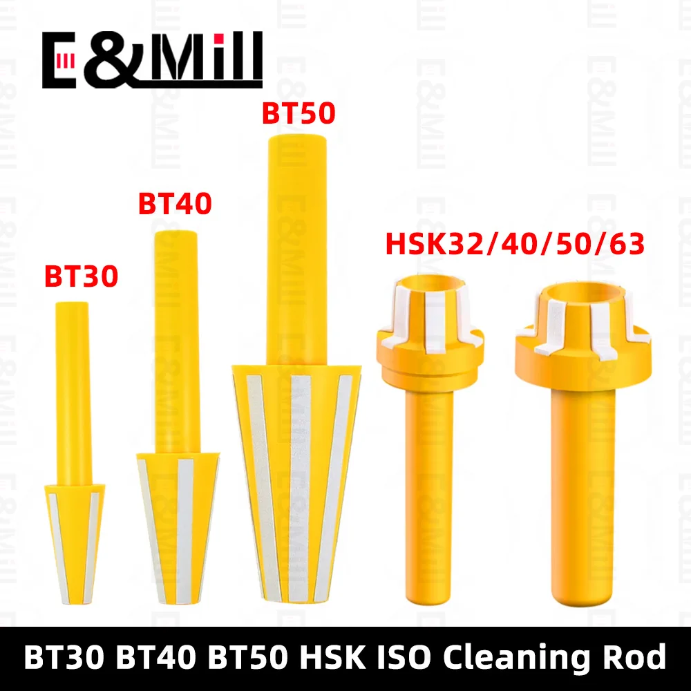 BT30 BT40 BT50 HSK32 HSK40 HSK50 HSK63A HSK63F ISO20 ISO25 Cleaning Rod Machining Center Spindle Cleaning Bar CNC Tool Holder