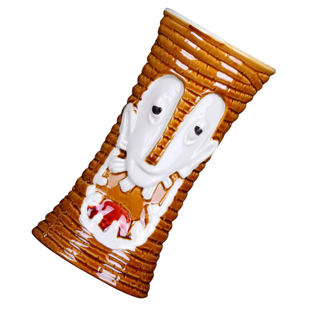 

1 шт., керамическая чашка для коктейля, устойчивое дно, чашка для напитков Тики для дома, ресторана, бара, украшение, контейнер для коктейля