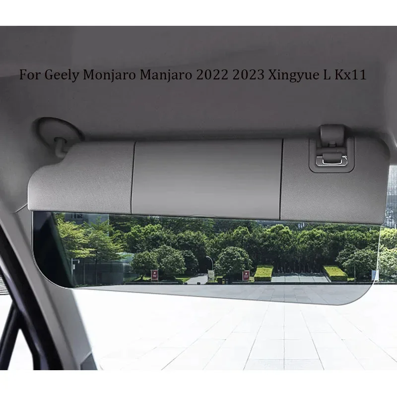 For Geely Monjaro Manjaro 2022 2023 Xingyue L Kx11 Car Sun Visor Light Shadow Sunglasses Sunshade With Lights and Mirrors NEW