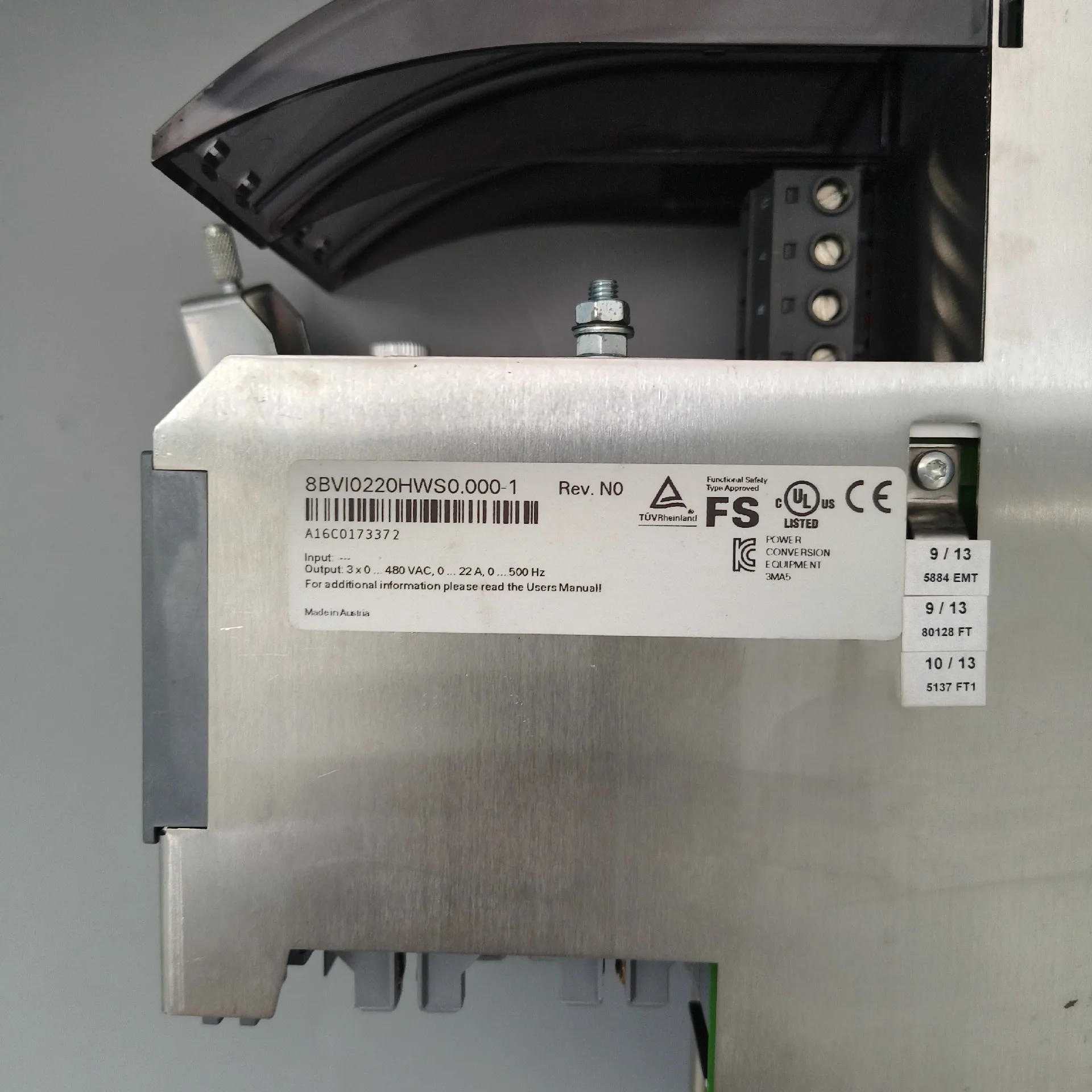 8BVI0220HWS0.000-1 Servo Drive para B&R