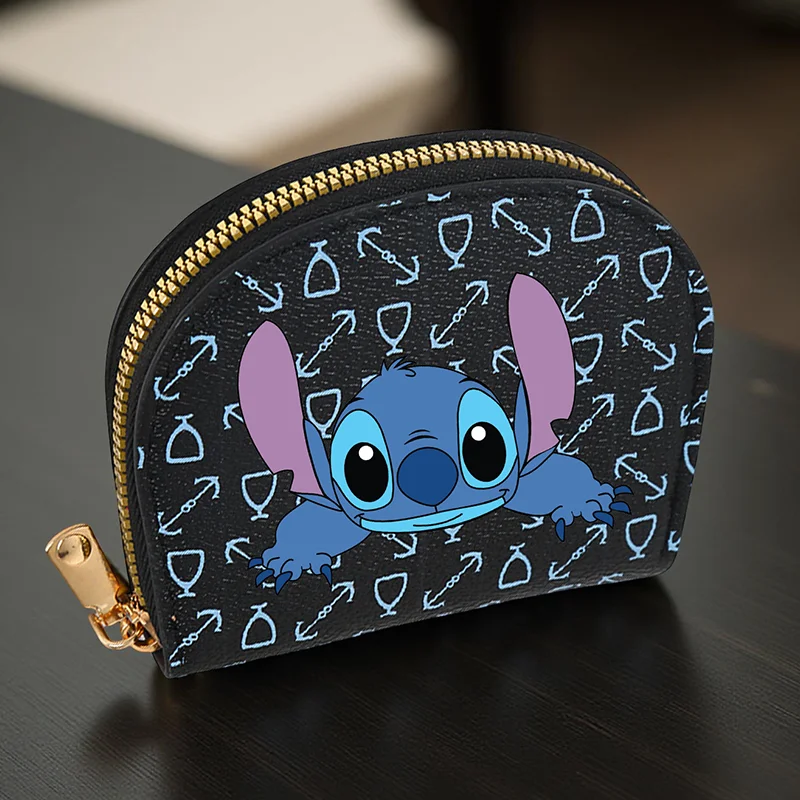 1pc Stitch Cartoon Print Card Holder - Compact Travel Wallet with Multiple Card Slots, Lightweight Design for Daily Use, Travel