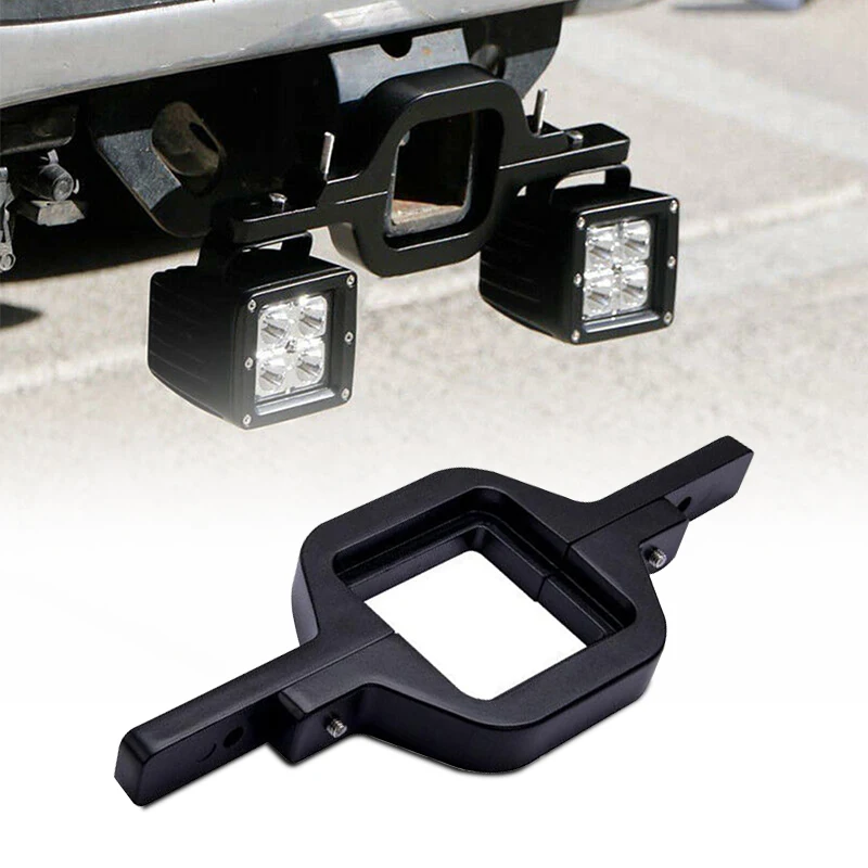 Factory Price Dual Leds Mount Brackets Led Pods Mount Brackets 2.5 Inch Towing Hitch Mount Brackets for Truck Trailer Suv Pickup