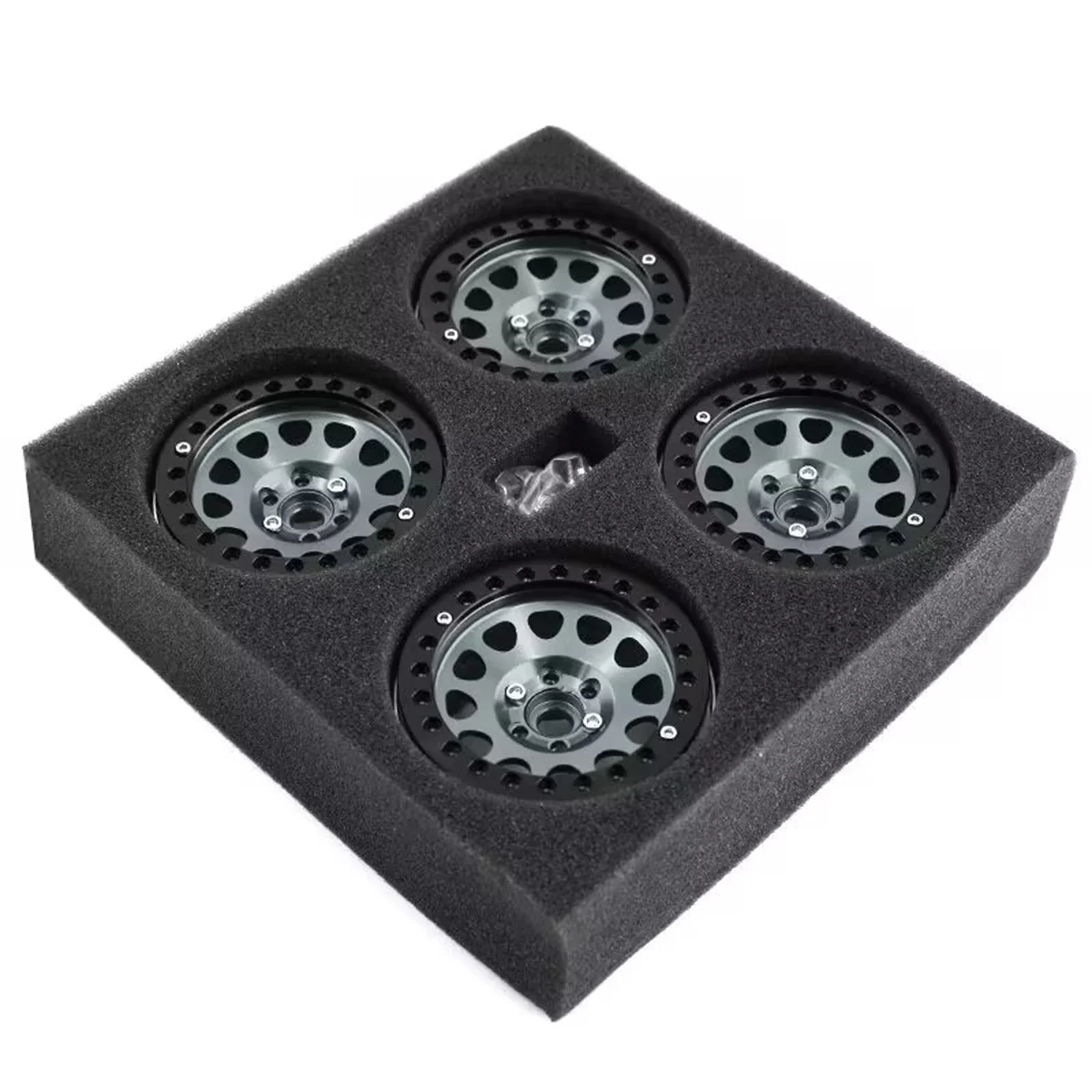 

4 шт., обод колеса из алюминиевого сплава 2,2 для радиоуправляемого гусеничного автомобиля Axial SCX10 1/10 AXI03007 TRX4 Redcat Gen8