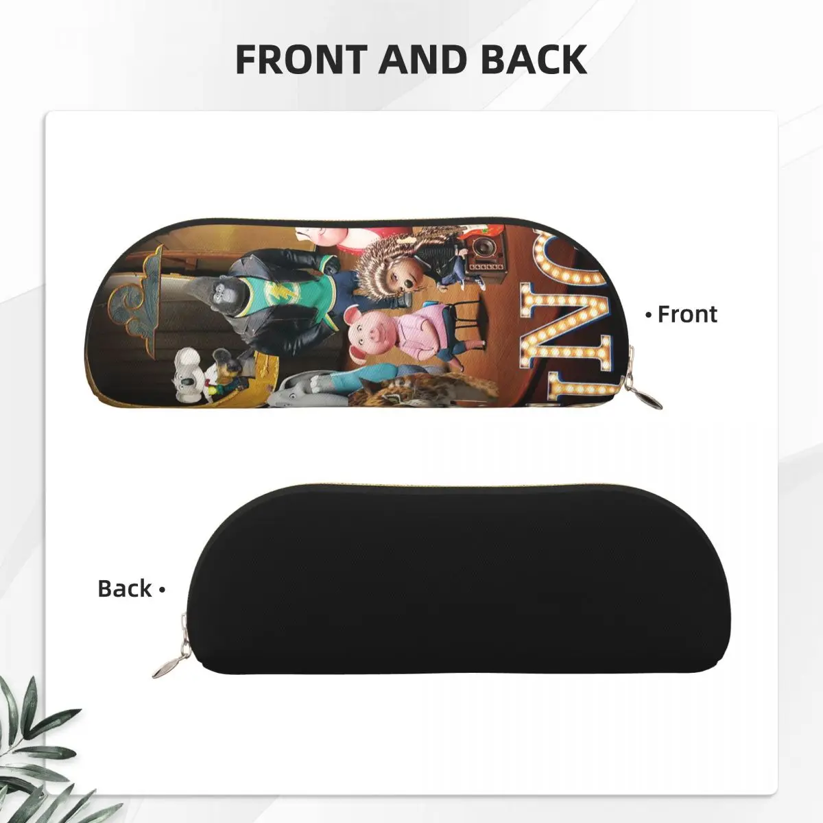 Sing 2 مقلمة حامل أقلام تخزين لوازم القرطاسية سعة كبيرة صندوق القلم حقيبة أقلام رصاص لمدرسة الأطفال