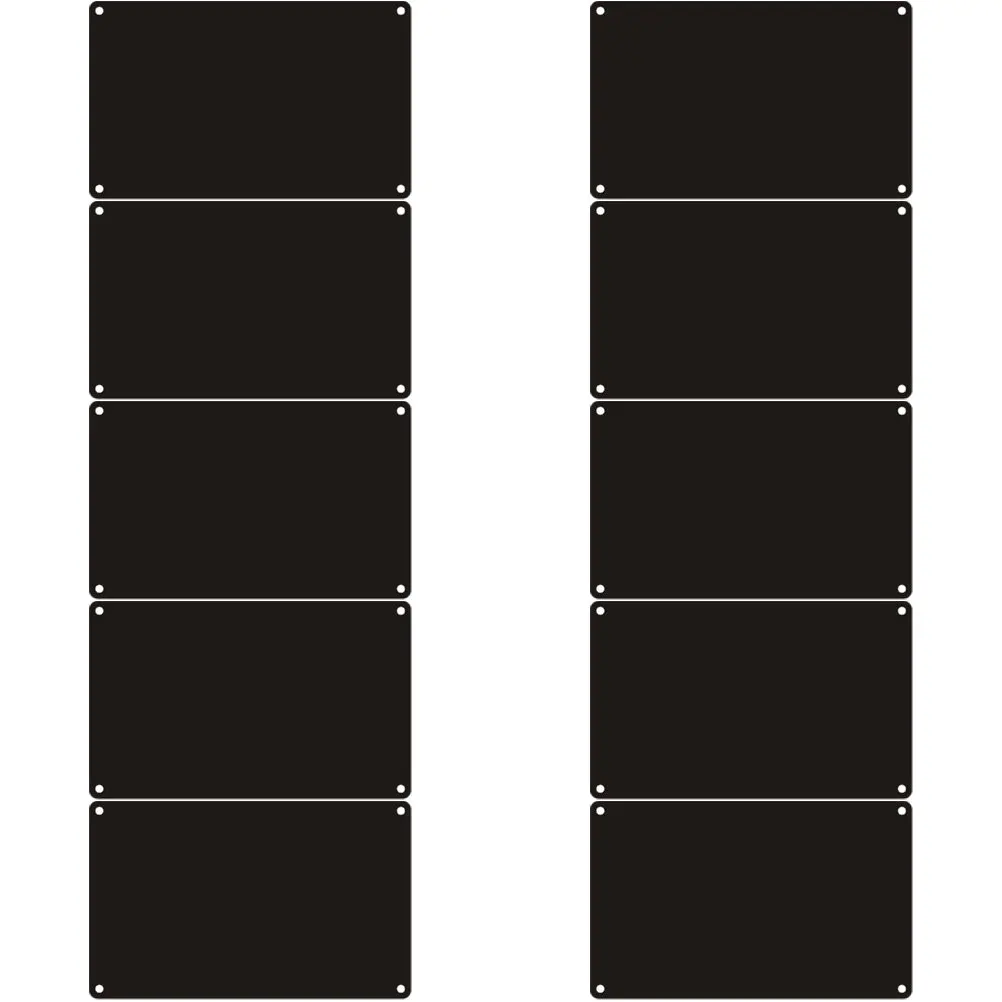 

10 шт. пустых алюминиевых табличек, многофункциональные металлические дверные таблички для самостоятельной гравировки, печати именных бирок, офисных настенных вывесок