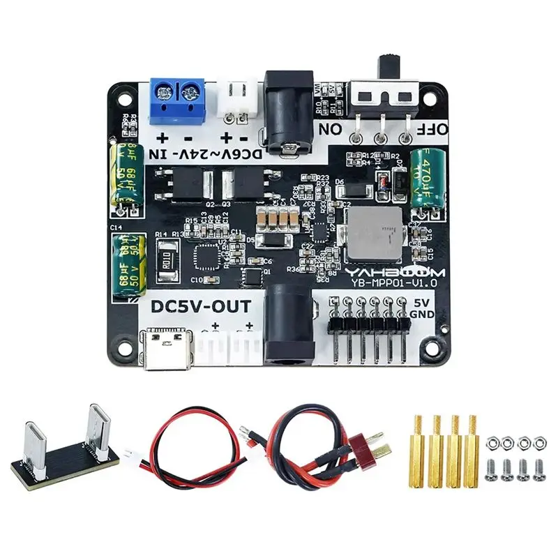 Carte d'alimentation abaisseur A53M-Robot pour robot, carte de développement automobile avec diverses interfaces d'entrée/sortie d'alimentation pour Jetson NANO STM32 Ro