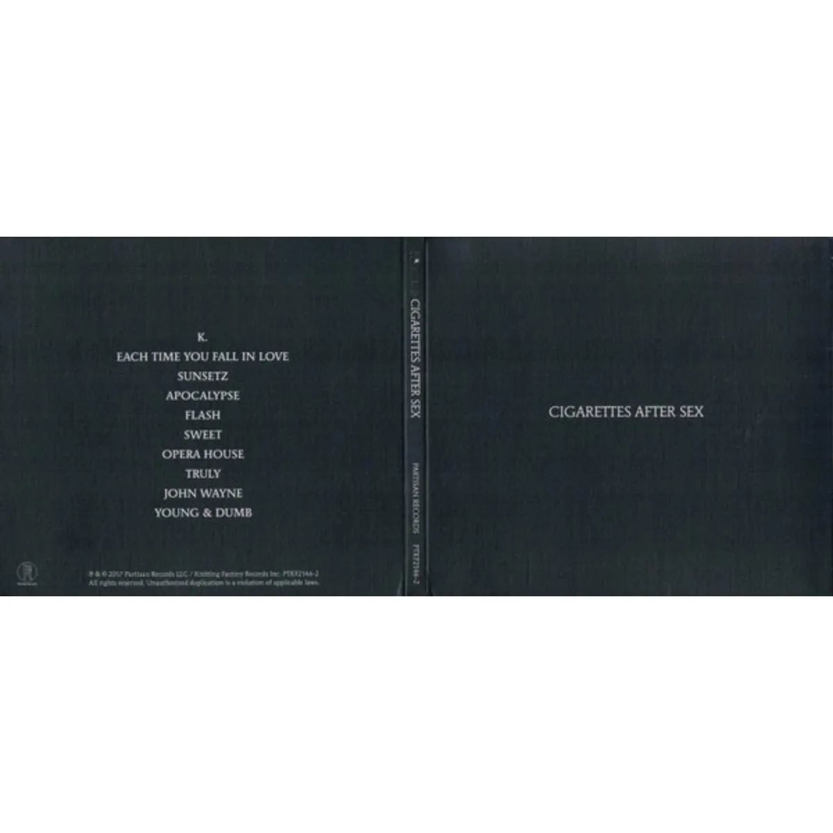 Cigarettes After Sex 셀프 타이틀 앨범 CD (미국판) - CAS 팬들을 위한 재고 음악 디스크