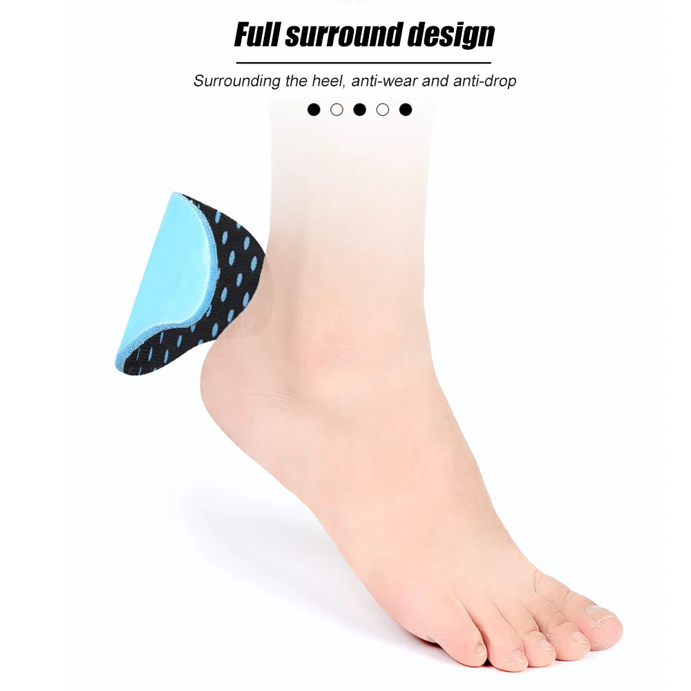 1Pair Heel Stickers Cushion Pads Insoles Women Shoes High Adhesive Heels Liner Grips Protector Sticker Pain Relief Foot Care