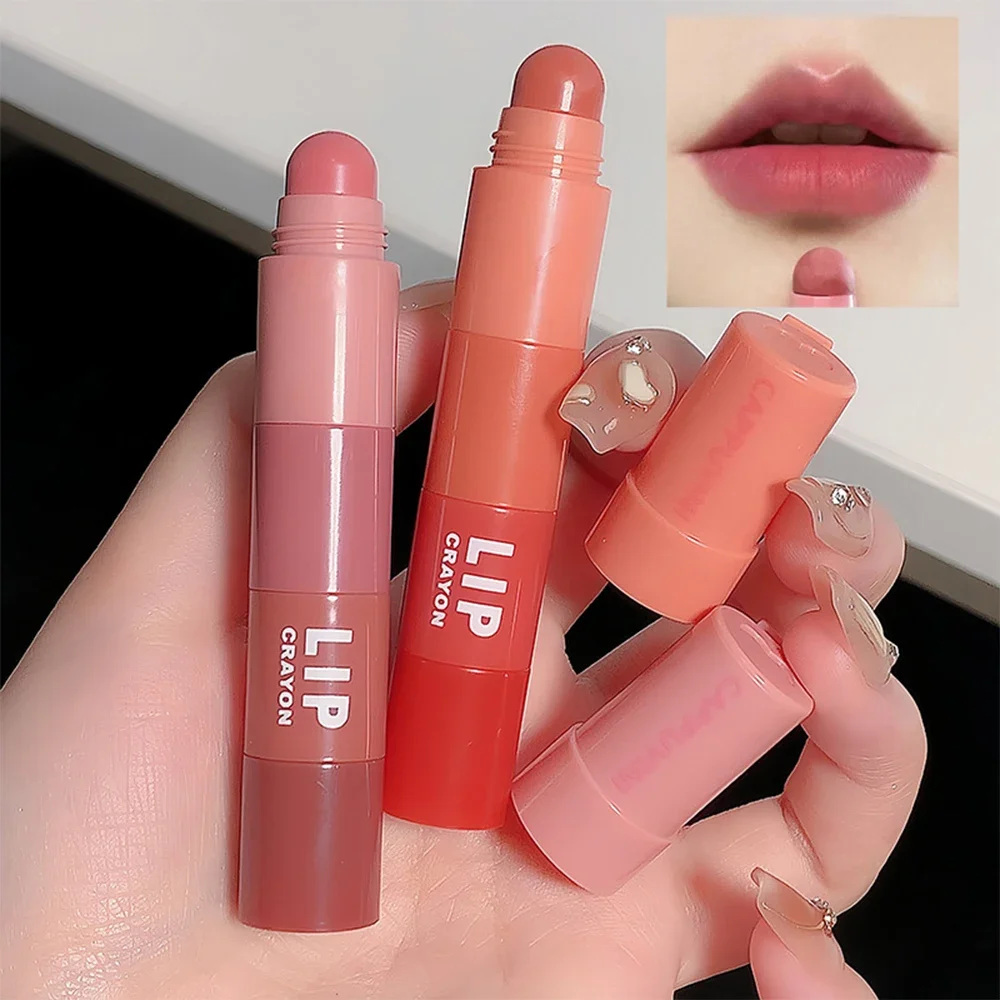 4 Colors In 1 Matte Nude Pink Red Lipstick Lip Liner Pen Long Long Waterproof Crayon Lipstick Pencil Lips Makeup Cosmetic Kit