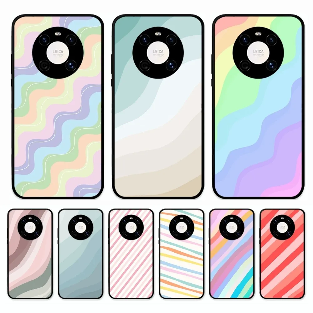 

Fashion Stripes Phone Case For Huawei Mate 10 20 30 40 50 Lite Pro Nova 3 3i 5 6 SE 7 Pro 7SE