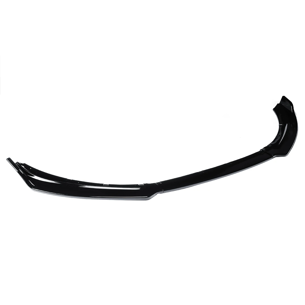 3PCS/Set Gloss Black ABS Front Bumper Spoiler Lip Cover Trim For Jaguar XE 2017 2018
