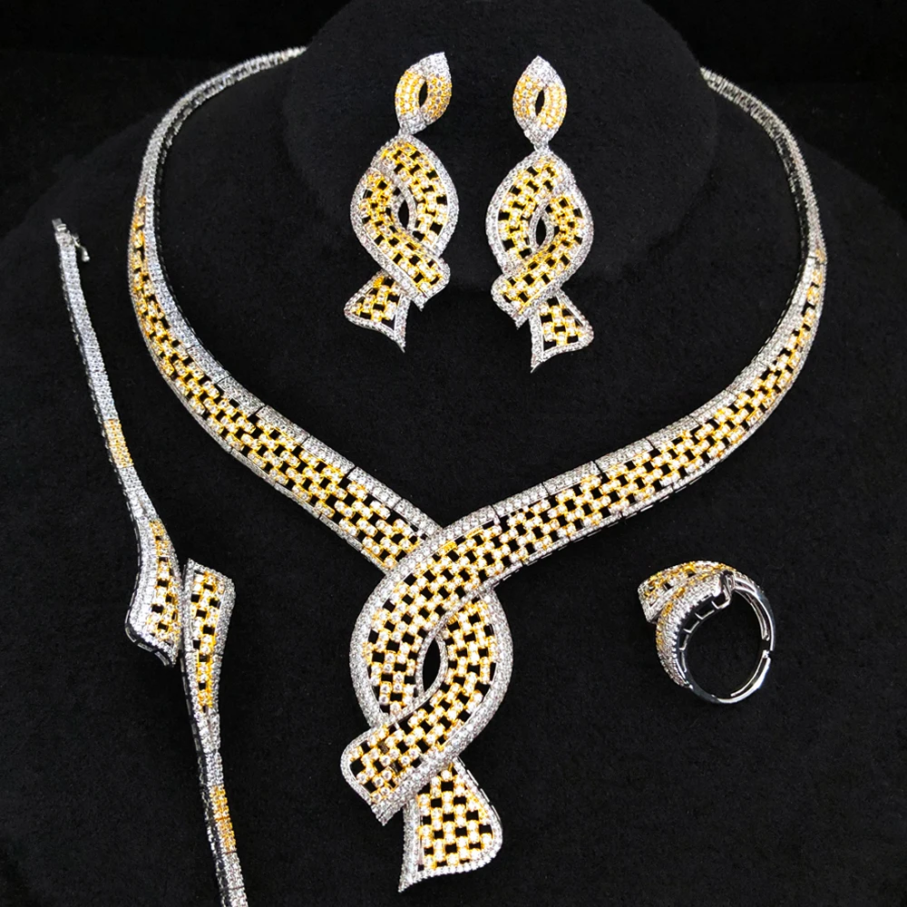 GODKI Luxury Crossover African Jewelry Sets For Women Wedding Cubic Zirconia Dubai Bridal Jewelry Set 2025 Costume Jewelry