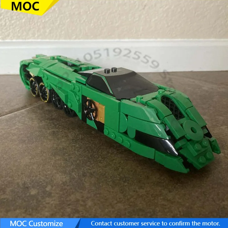 

399 PCS Racing Car Oz Train Midi-Scale MOC Customize Modular Building Block Creative Design Popular DIY Assembly Toy Gift