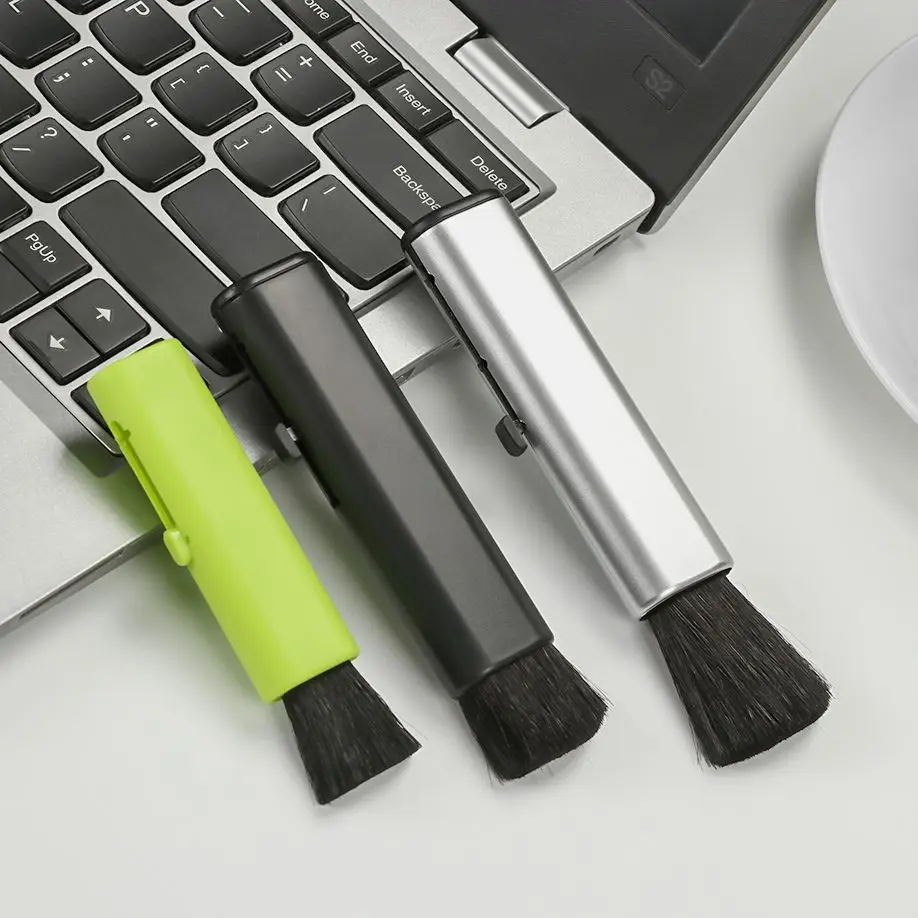 1PC Retractable Computer Cleaning Brush Car Cleaning Brush Air Conditioner Telescopic Keyboard Plastic Handle Wool Small Brush