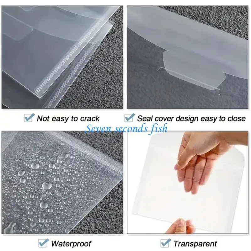 L74B 50 PCS Die Cut Cut Storage Bag Stamp و Die Storage Pockets Craft Die Storage Acket