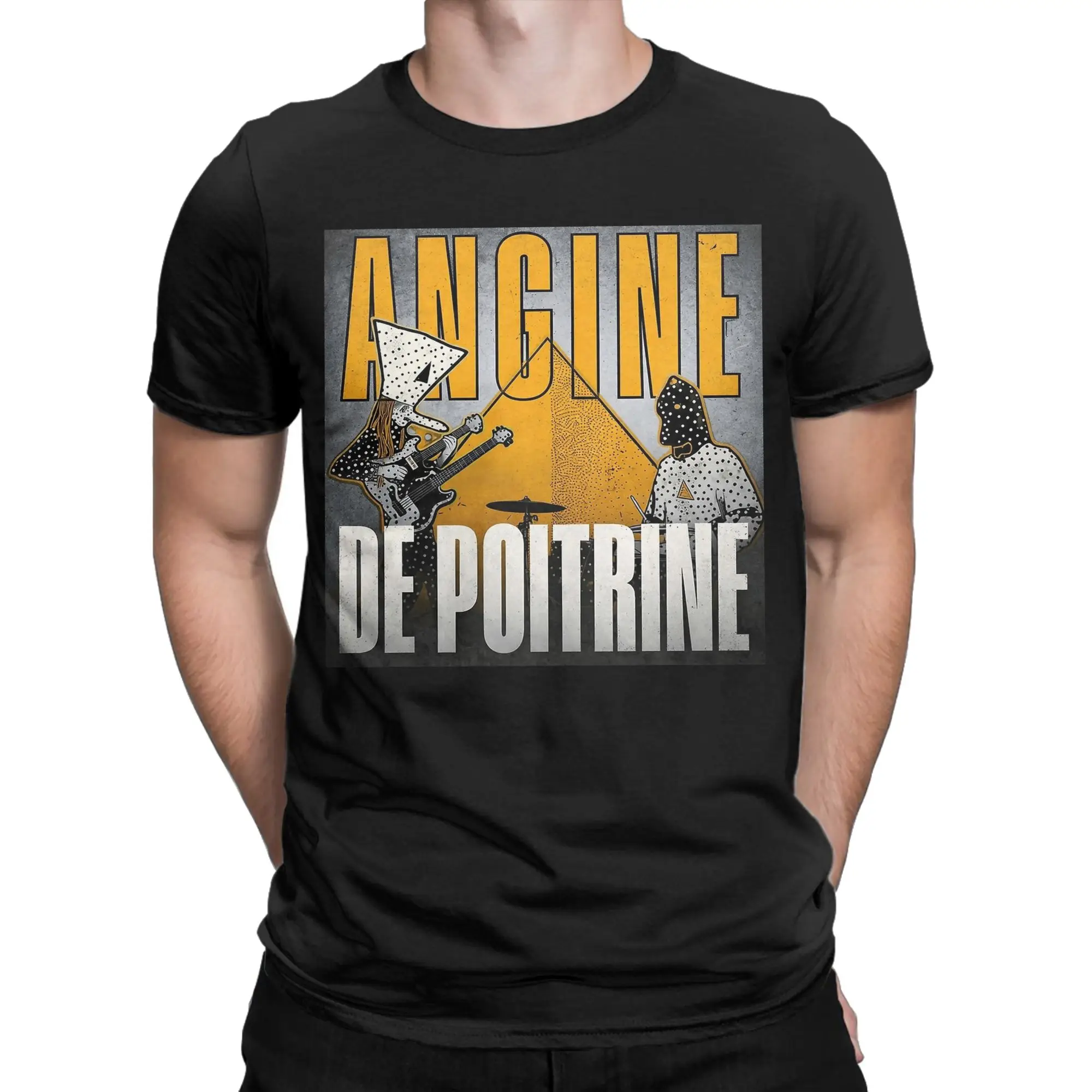 Angine de Poitrine Band for Men Women T Shirt Novelty Tee Shirt