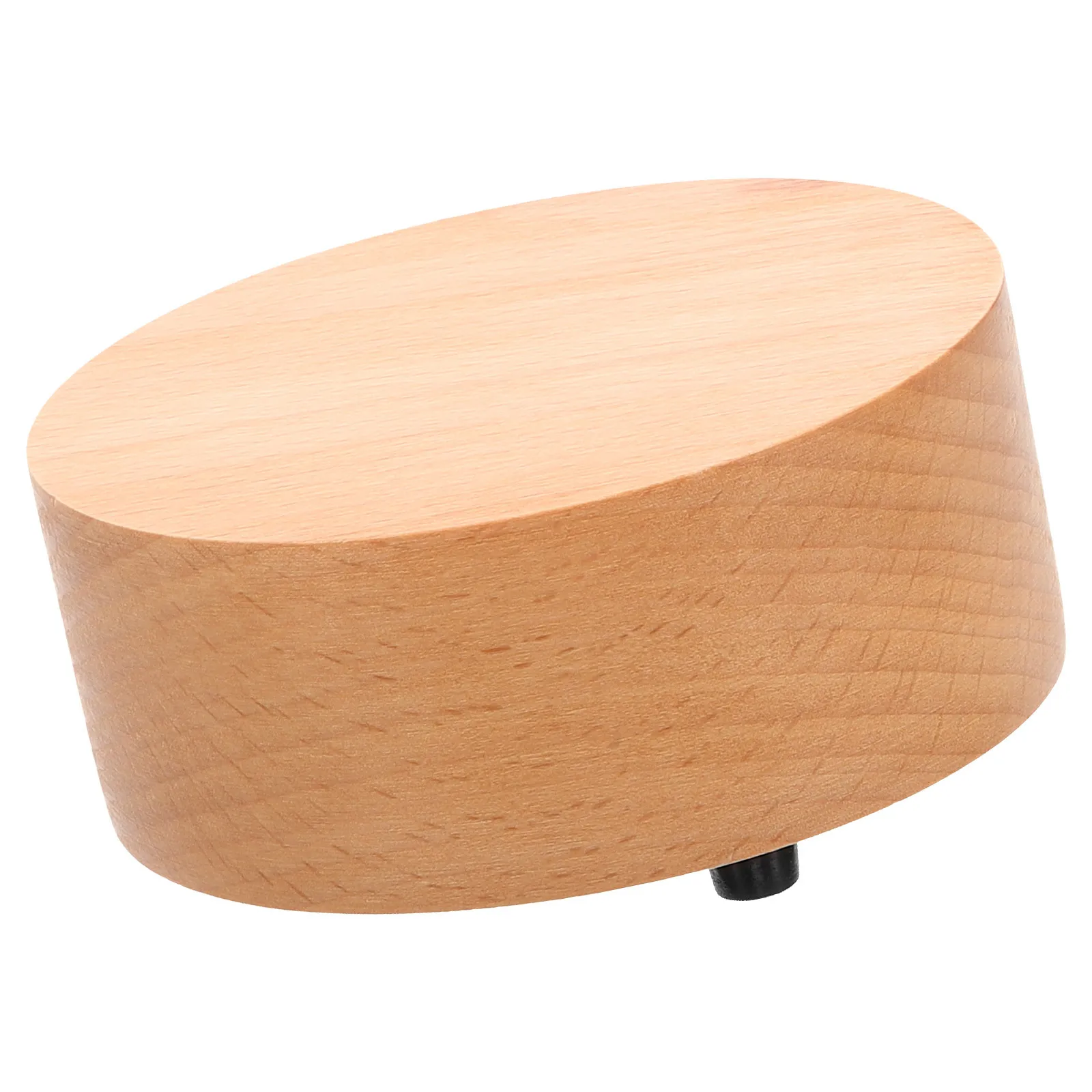 

Wooden Music Box Ornament with Hand Crank Melodious DIY Decorative Craft for Home Bedroom Garden Decoration Retro Style Desktop