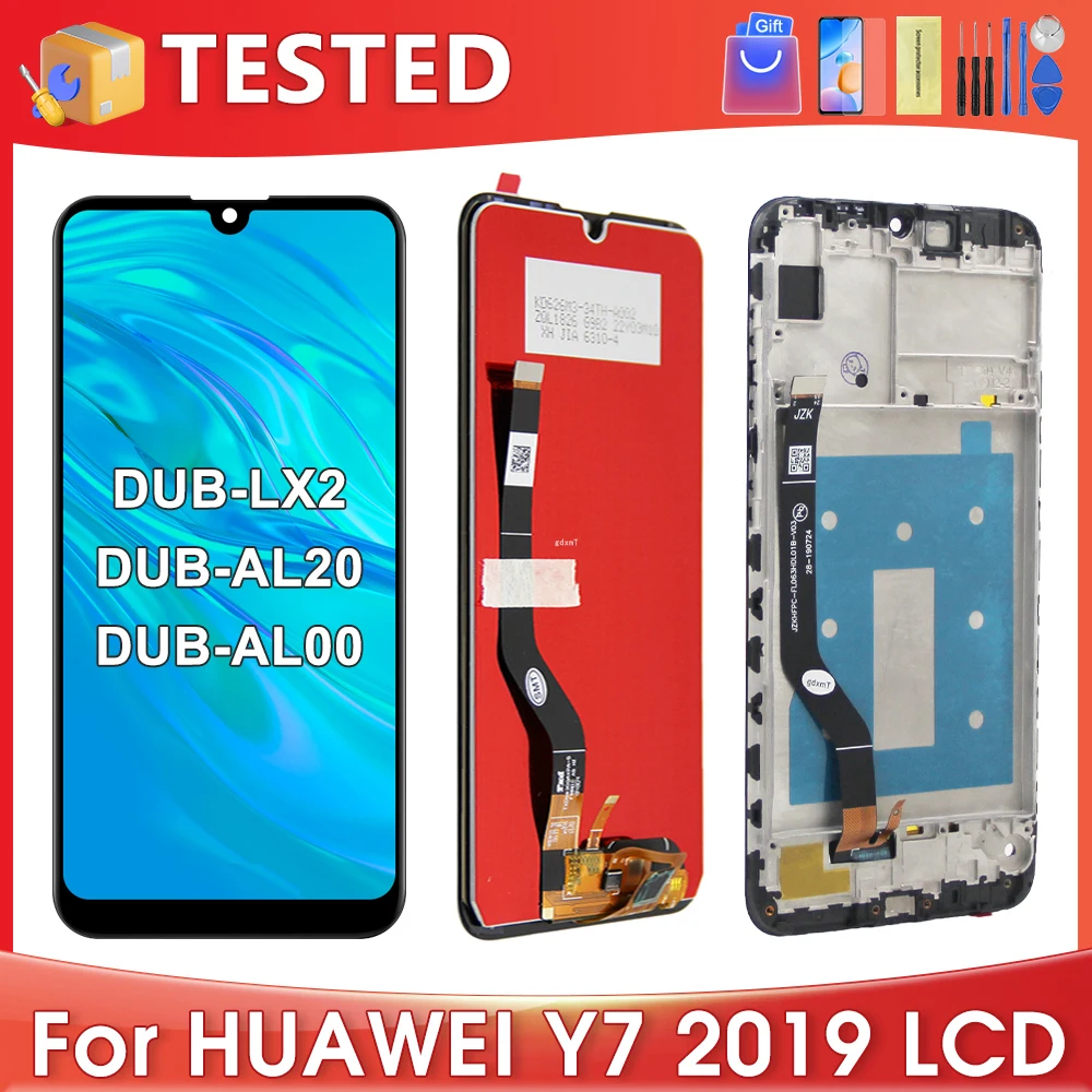 6.26\'\'For HUAWEI Y7 2019 For Y7 Prime 2019 DUB-LX1 DUB-LX3 LCD Display Touch Screen Digitizer Assembly Replacement